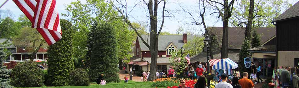 Peddler's Village is a 42-acre, outdoor shopping mall featuring 65 retail shops and merchants, 3 restaurants, a 71 room hotel and a Family Entertainment Center. in the Easton, Lehigh Valley PA area